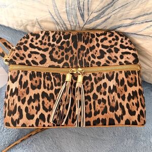 LEOPARD Print BAG⭐️❤️NWT faux leather/SHOULDER/CROSSBODY HANDBAG LIGHTWEIGHT